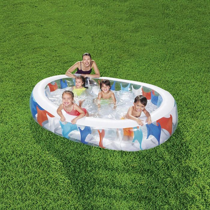 Bestway Piscina Hinchable Eliptica 229x152x51 cm +6 Años Jardin 54066 7