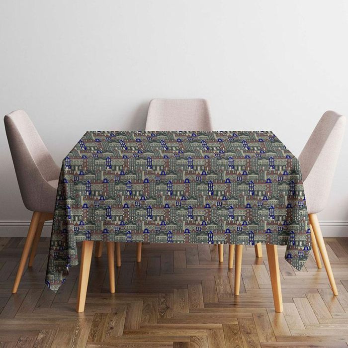 Things Home Trade Mantel antimanchas Town 601 140x140 cm - Poliéster 35% Algodón 65%, Ecológico 1