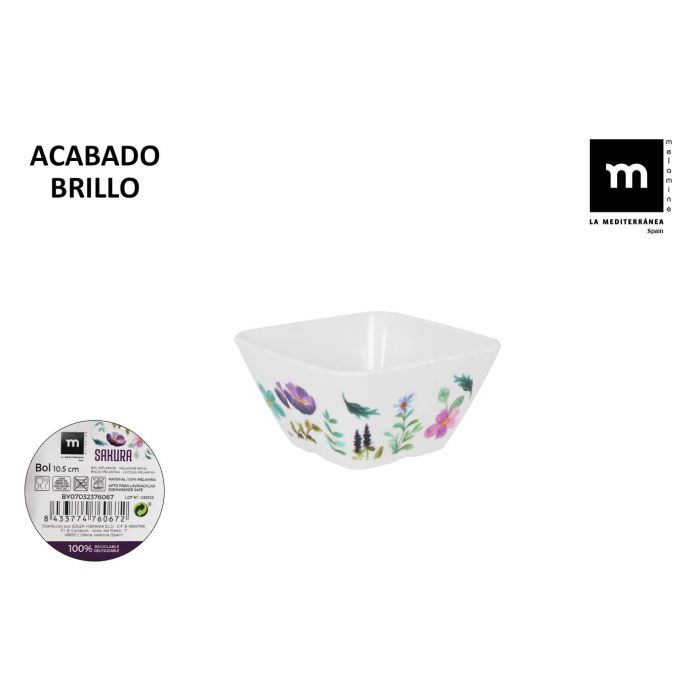 La Mediterranea Bol de Melamina Colección Sakura Brillo 10.5 cm (36 Unidades) 0 La Mediterranea Bol de Melamina Colección Sakura Brillo 10.5 cm (36 Unidades) 0