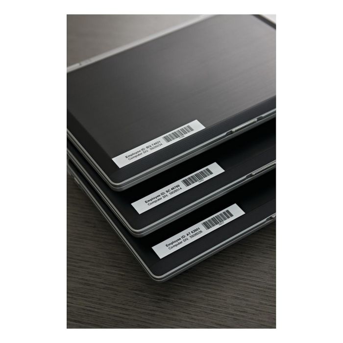 Dymo 45013 Cinta de Transferencia Térmica D1, Etiquetas Estándar Negro sobre Blanco 12 mm x 7 m, Poliéster Autoadhesiva, Rotuladora LabelManager 12