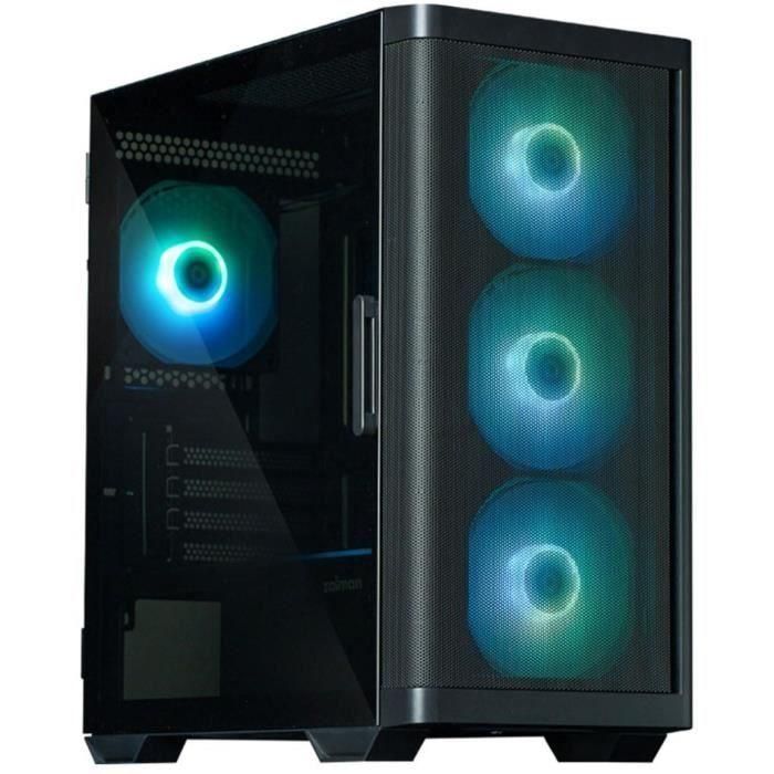 Caja de PC sin fuente de alimentación - ZALMAN M4 ARGB (Negro) - Torre media - Formato M-ATX