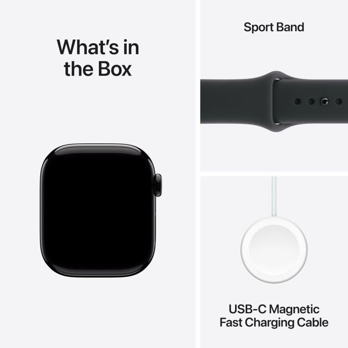 Apple Watch Series 11 Aluminium 42mm Diamantschwarz con Sportarmband Negro S/M 1
