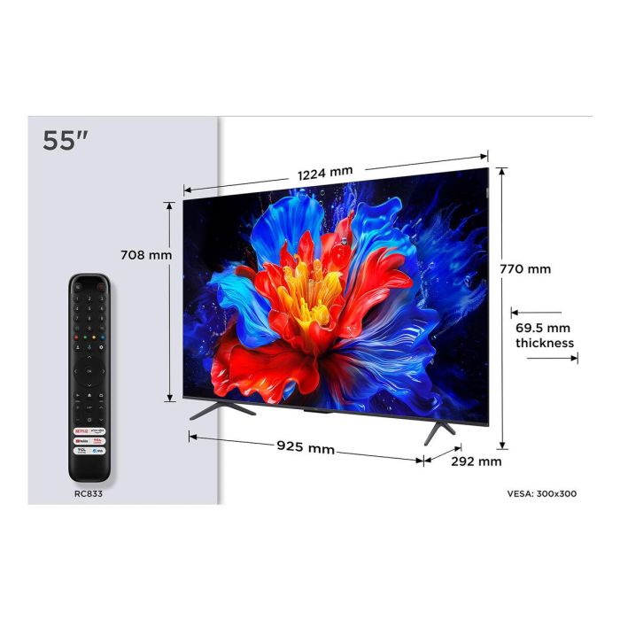 Smart TV TCL 55P8K AMD FreeSync 55" 4K Ultra HD 2 Smart TV TCL 55P8K AMD FreeSync 55" 4K Ultra HD 2