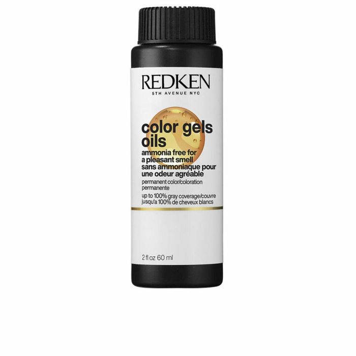 Redken COLOR GEL OILS #8AV-8.12 - Coloración líquida permanente sin amoníaco, cubre canas al 100%, hidratación profunda, 60 ml x 3 u