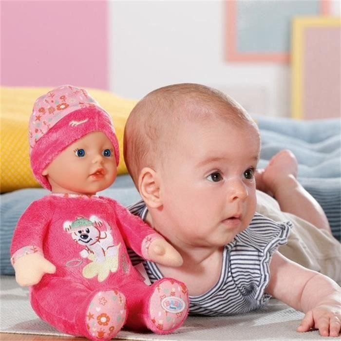 Baby Born - Sleepy - Muñeco blandito con sonajero integrado - Rosa - 30cm - A partir de 3 años 1