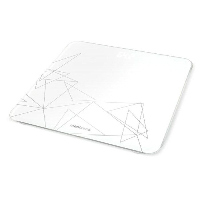 Medisana Báscula de Baño de Cristal - Pesa Personas con Plataforma de Vidrio y Pantalla