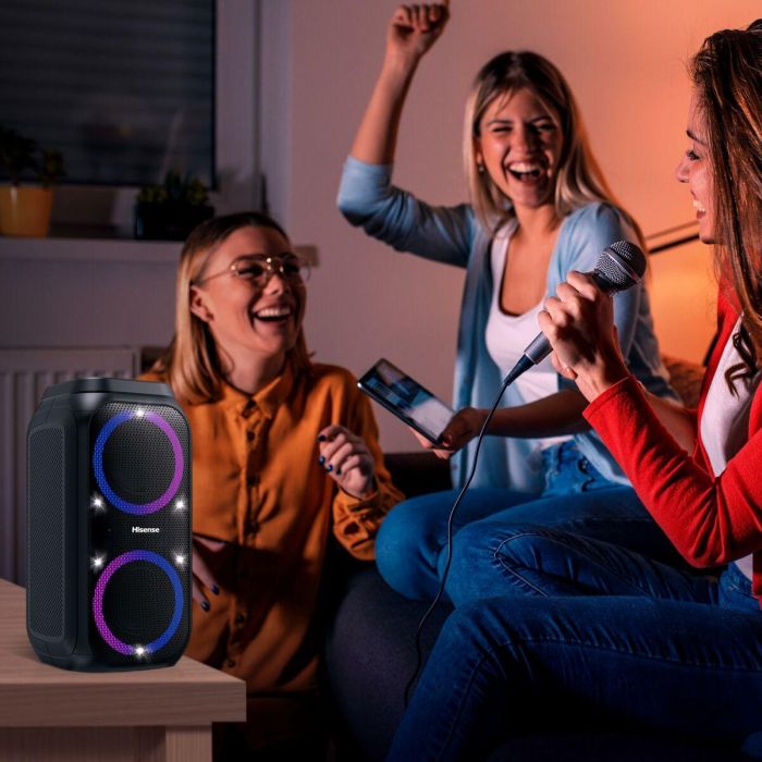 Hisense Party Rocket 160 Altavoz para Fiestas 160W Negro Inalámbrico y Alámbrico Bluetooth USB IPX4 con Batería 12h 14 Hisense Party Rocket 160 Altavoz para Fiestas 160W Negro Inalámbrico y Alámbrico Bluetooth USB IPX4 con Batería 12h 14