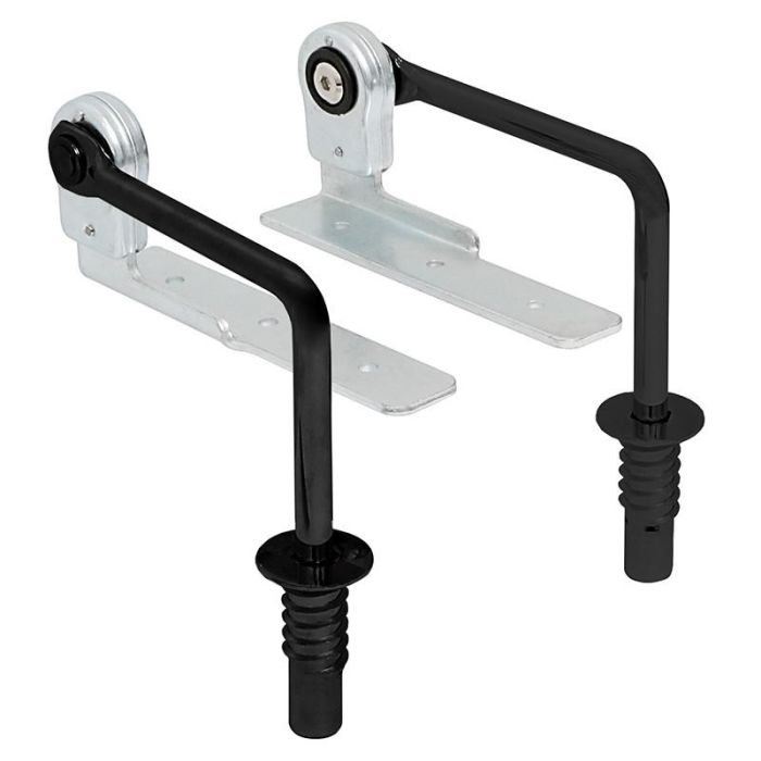 Q&Q Mecanismo Reclinable Cabecero Leo de Acero Negro Mate, 45/60 Posiciones Ajustables (90-180°) para Sofás y Sillones