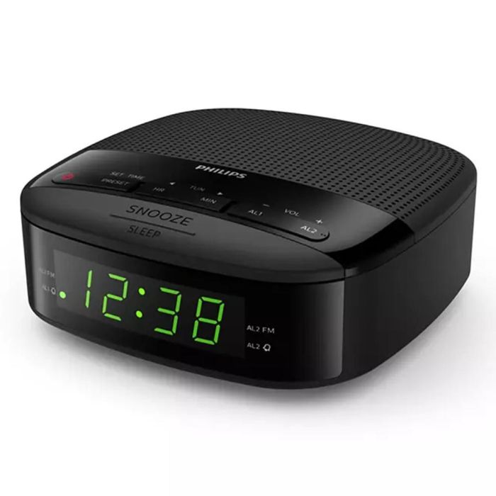 Philips TAR3205/12 Reloj Despertador con Radio FM Digital, Alarma Dual, Temporizador de Apagado y Batería de Respaldo 0 Philips TAR3205/12 Reloj Despertador con Radio FM Digital, Alarma Dual, Temporizador de Apagado y Batería de Respaldo 0