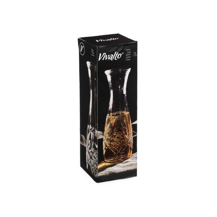 Jarra Tallada Rombos Sin Asa 1000Ml Vivalto 10X28CM (12 Unidades) 2 Jarra Tallada Rombos Sin Asa 1000Ml Vivalto 10X28CM (12 Unidades) 2