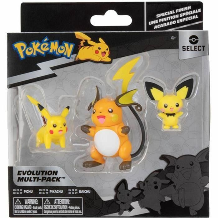 Bandai - Pokémon - Pack Evolución - Figura Pichu 5cm + Figura Pikachu 8cm + Figura Raichu 10cm - JW2778 9