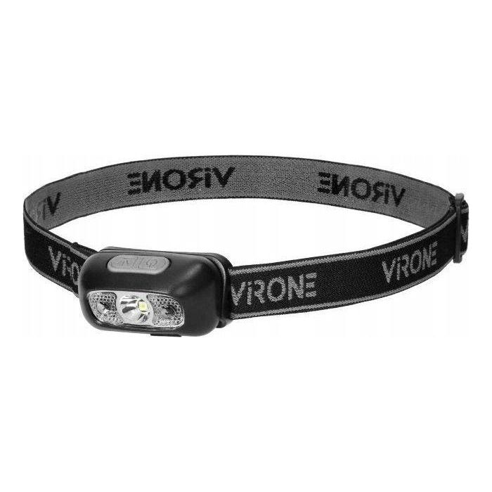 ORNO LT-16 Linterna Frontal LED Recargable con Cargador, 500 mAh, Ángulo de 45°