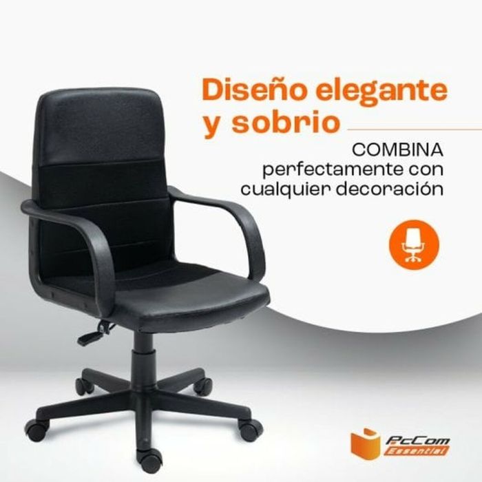 Silla de Oficina PcCom Negro 5