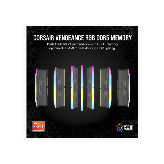 Memoria Corsair Ddr5 32Gb 2X16Gb Pc5200 Vengeance Rgb CMH32GX5M2B5200Z40K 1