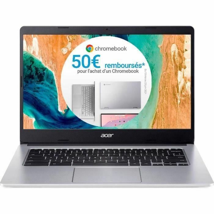 PC portátil - ACER - Chromebook 314 CB314-2H-K04F - 14 FHD - MTK MT8183 - 4 GB de RAM - 32 GB de almacenamiento - ChromeOS - AZERTY