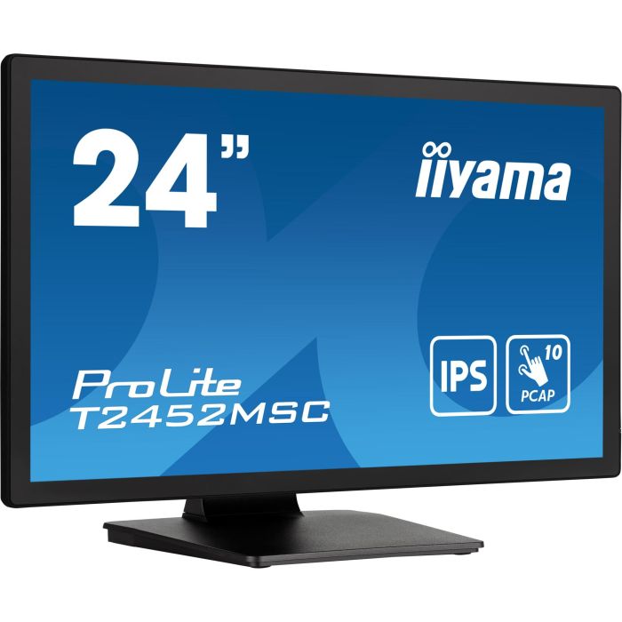 iiyama ProLite T2452MSC-B1 Monitor Táctil 24" FHD IPS 1920x1080 5ms HDMI DP USB-C Negro 1 iiyama ProLite T2452MSC-B1 Monitor Táctil 24" FHD IPS 1920x1080 5ms HDMI DP USB-C Negro 1