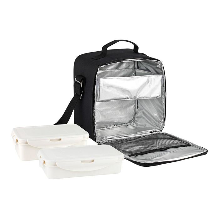 Fagor Bolsa Porta Alimentos Tappy Max con Tuppers, Material Semi-Rígido, Aislante Frío/Calor, Incluye 2 Contenedores Herméticos, 20x14,5x26cm 1 Fagor Bolsa Porta Alimentos Tappy Max con Tuppers, Material Semi-Rígido, Aislante Frío/Calor, Incluye 2 Contenedores Herméticos, 20x14,5x26cm 1