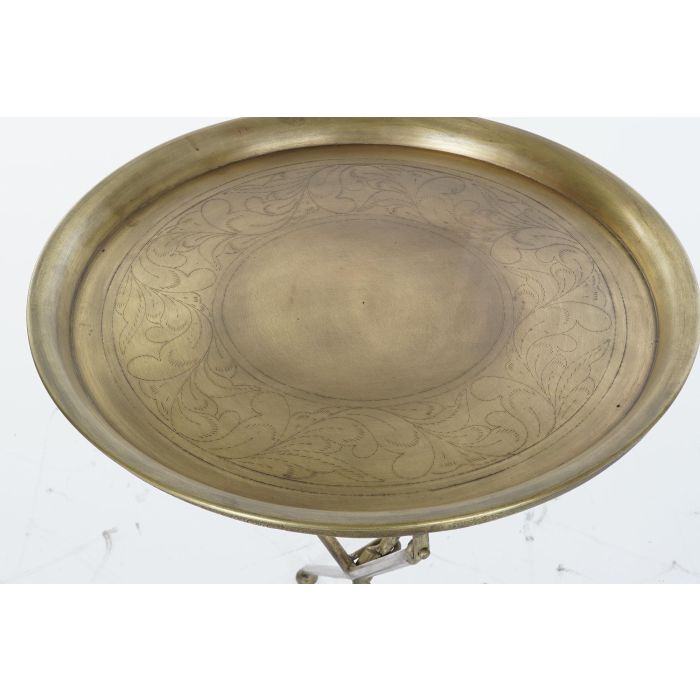 DKD Home Decor Mesita Auxiliar Glam Latón Dorado 47.5 x 64.5 x 47.5 cm 1