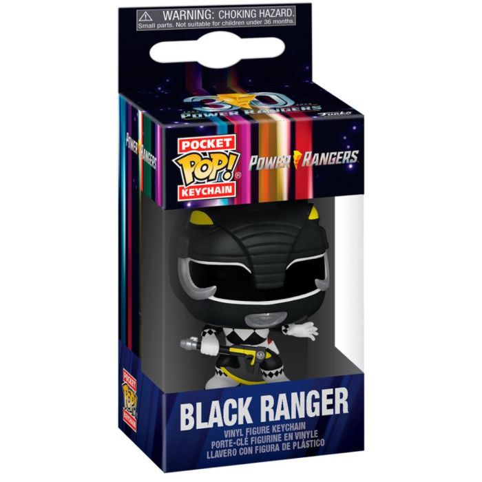 Llavero Pocket POP Power Rangers 30th Anniversary Black Ranger 1 Llavero Pocket POP Power Rangers 30th Anniversary Black Ranger 1
