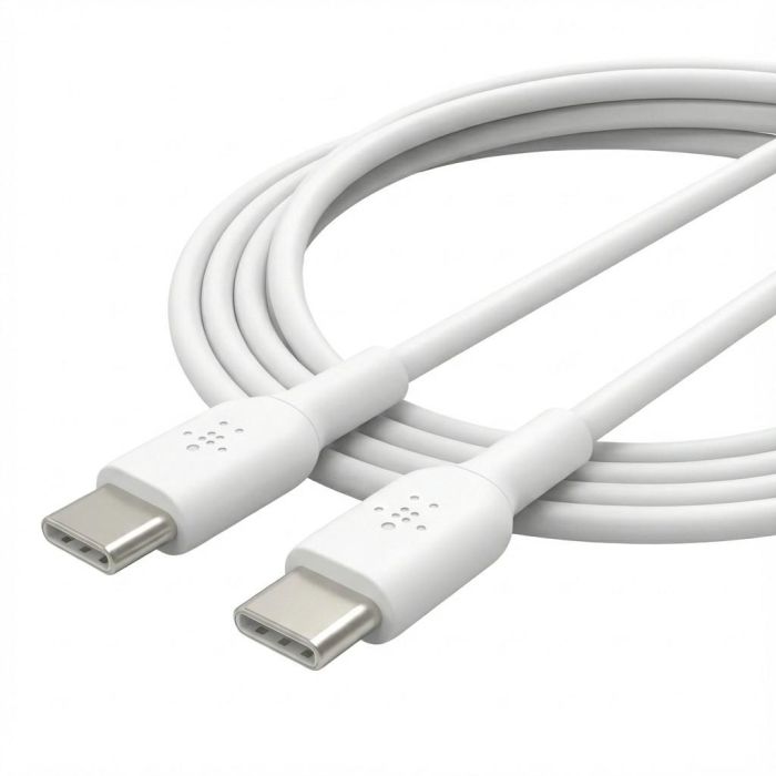 Cable USB-C a USB-C Belkin CAB003BT2MWH Blanco 2 m