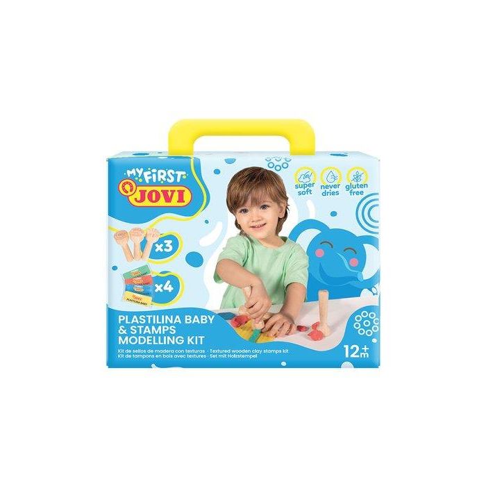 Jovi Maletín De Modelaje My First Plastilina Baby Y Estampadores +12M Fomenta Experimentación, Motricidad Fina y Estimulación Sensorial para Bebés