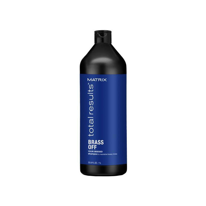 Matrix Brass Off Shampoo Matizador Para Cabello Rubio 1000 mL 2