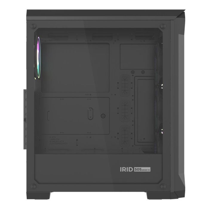 GENESIS Irid 505 V2 ARGB Midi Tower Gaming PC, 4 Ventiladores ARGB, Panel Lateral Cristal Templado, Filtros Antipolvo, USB 3.0, Negro 8 GENESIS Irid 505 V2 ARGB Midi Tower Gaming PC, 4 Ventiladores ARGB, Panel Lateral Cristal Templado, Filtros Antipolvo, USB 3.0, Negro 8