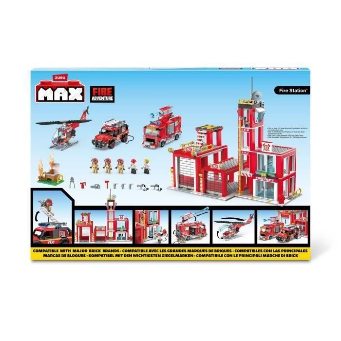 Set de Construcción - ZURU - Estación de Bomberos Grande (976 piezas) - Crea una estación de bomberos con vehículos y accesorios 4 Set de Construcción - ZURU - Estación de Bomberos Grande (976 piezas) - Crea una estación de bomberos con vehículos y accesorios 4