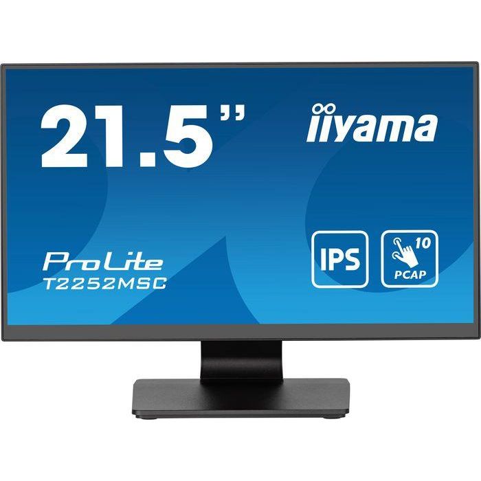 iiyama T2252MSC-B2 Monitor Táctil 21.5" IPS Full HD (1920x1080) 5ms HDMI DP USB Altavoces Negro 1