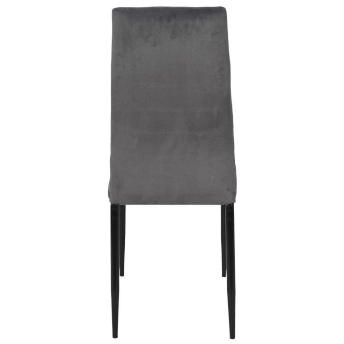 Silla Terciopelo Gris Víctor Home Deco Factory 3