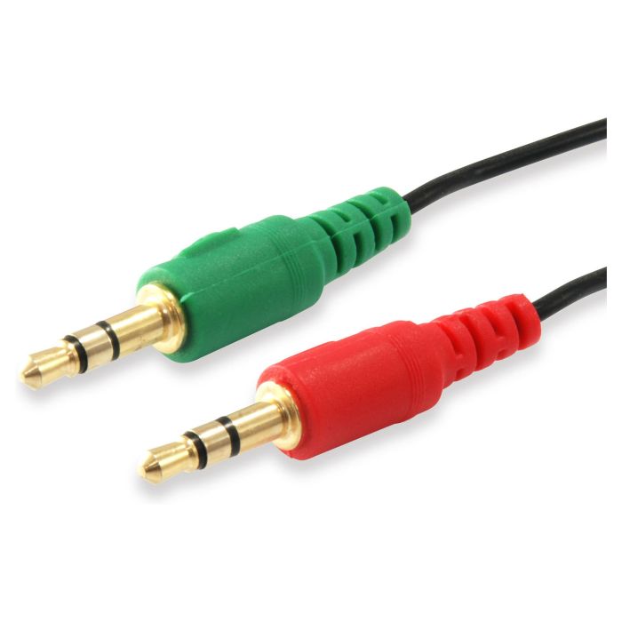 EQUIP Splitter Audiokabel 147942 3.5mm 2x St/1x Bu Negro EQUIP Splitter Audiokabel 147942 3.5mm 2x St/1x Bu Negro