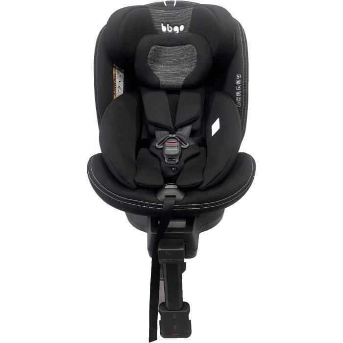 Silla de coche giratoria - BBGO - Blissrider - Desde el nacimiento hasta los 12 años - I-SIZE 40-150 cm - ISOFIX - Negro y gris - Piel sintética 1 Silla de coche giratoria - BBGO - Blissrider - Desde el nacimiento hasta los 12 años - I-SIZE 40-150 cm - ISOFIX - Negro y gris - Piel sintética 1