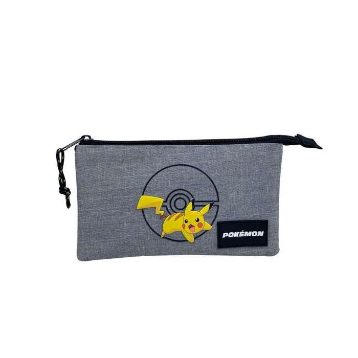 Pokemon Pikachu Estuche Triple Forrado Personalizado Textil 40 x 30 x 15 cm Pokemon Pikachu Estuche Triple Forrado Personalizado Textil 40 x 30 x 15 cm