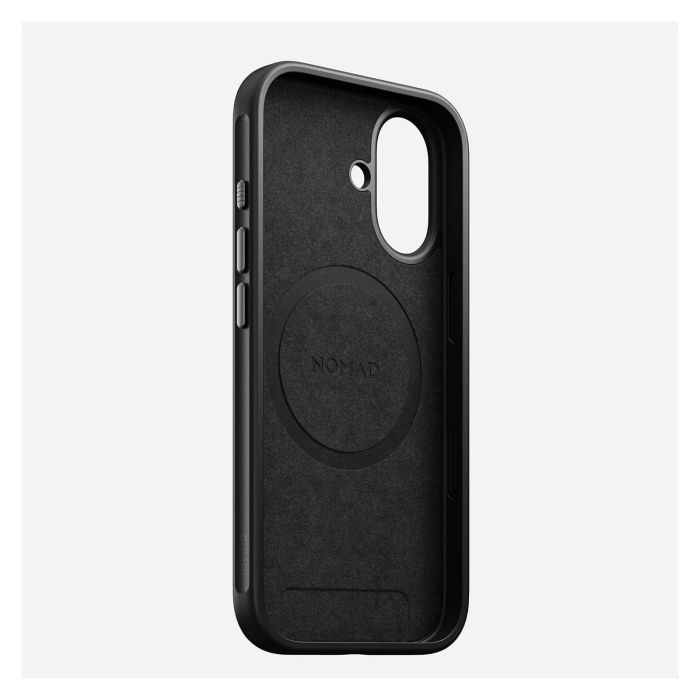 Nomad Funda Modern Leather Case para Apple iPhone 17 - Negro - Compatible con MagSafe - Protección contra caídas de 2.4 m - Cuero, Aluminio y PC 3