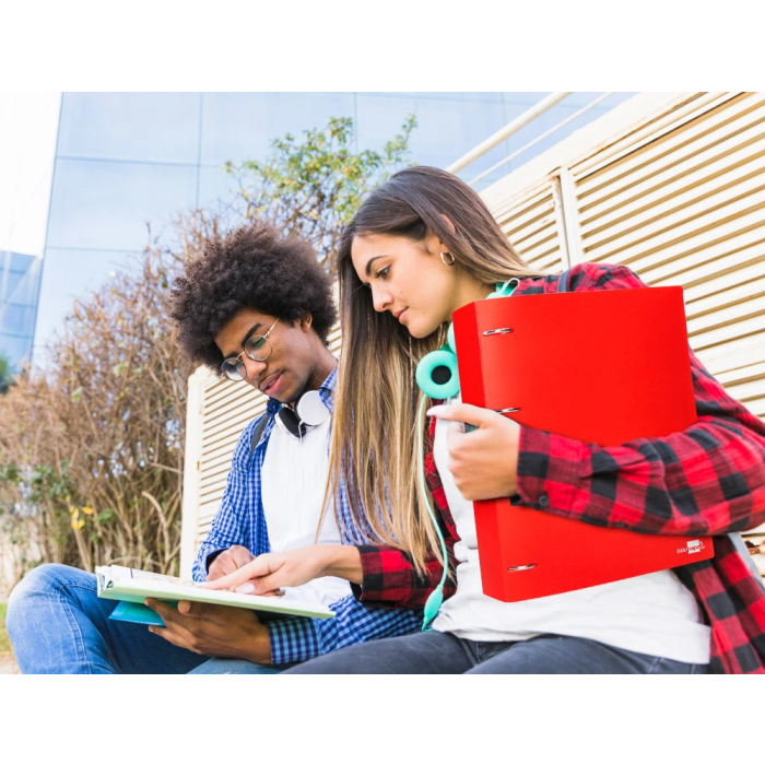 Liderpapel Carpeta 4 Anillas 40 Mm Polipropileno Din A4 Rojo Translucido 10 Liderpapel Carpeta 4 Anillas 40 Mm Polipropileno Din A4 Rojo Translucido 10