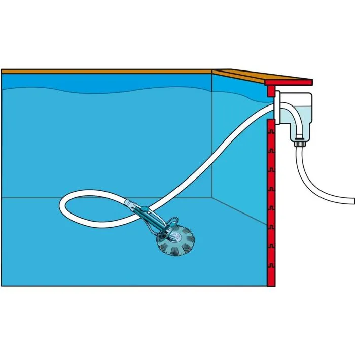Ubbink Aspiradora Automática de Piscina por Succión de Agua sin Electricidad, para Piscinas con Bomba de ½ CV Mínimo, Incluye Manguera de 10m 2 Ubbink Aspiradora Automática de Piscina por Succión de Agua sin Electricidad, para Piscinas con Bomba de ½ CV Mínimo, Incluye Manguera de 10m 2