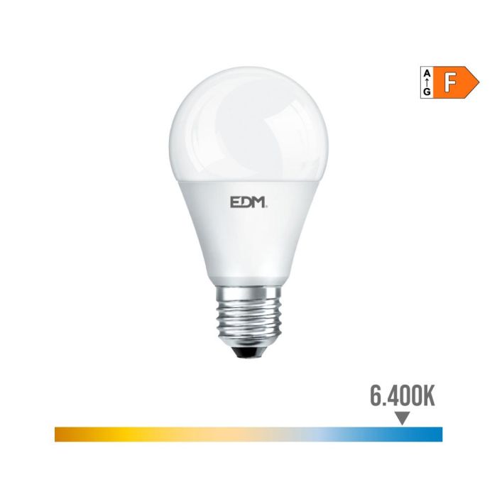 Bombilla standard led e27 15w 1521lm 6400k luz fria ø6x11cm edm