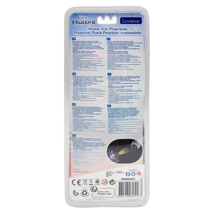 Lexibook Reloj Digital Proyector Disney Frozen Dmw050Fz Con Mensajes Codificados Para Niños 4