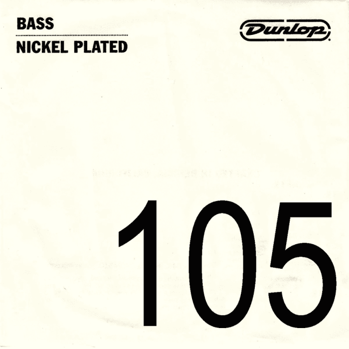Cuerda Bajo Dunlop Nickel Entorchado .105 Cuerda Bajo Dunlop Nickel Entorchado .105