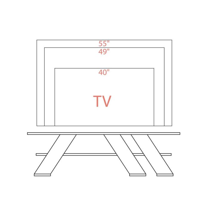 Mueble de TV Alexandra House Living Diagonal Blanco 140 x 40 x 34 cm 1