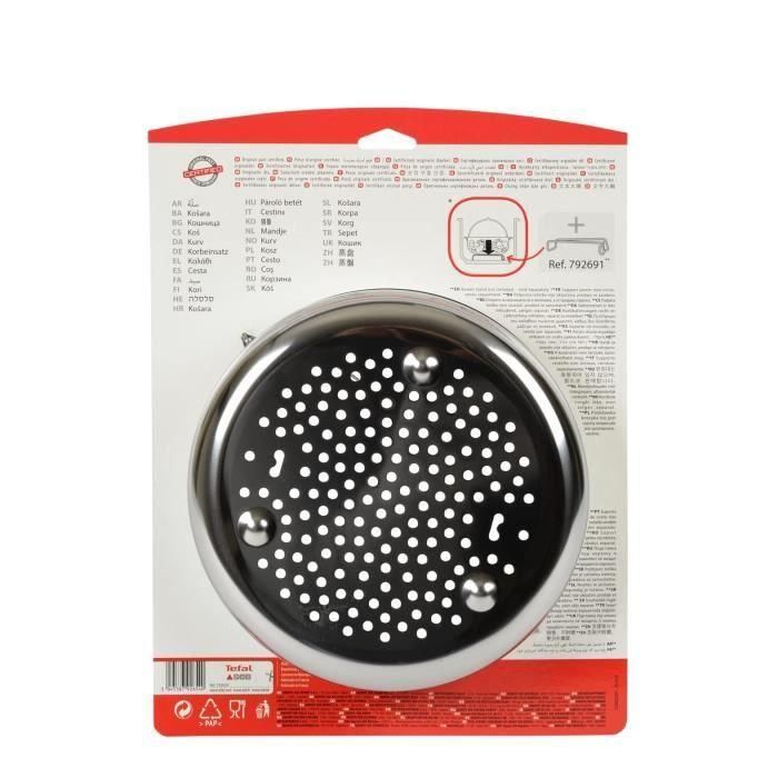SEB Cesta de vapor rígida 792654 8L Ø23.5cm gris 4 SEB Cesta de vapor rígida 792654 8L Ø23.5cm gris 4