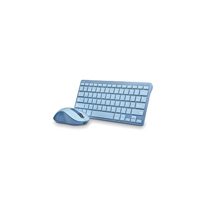 Teclado y Ratón NGS FANTASYKITBLUE Qwerty Español Azul Rosa Teclado y Ratón NGS FANTASYKITBLUE Qwerty Español Azul Rosa