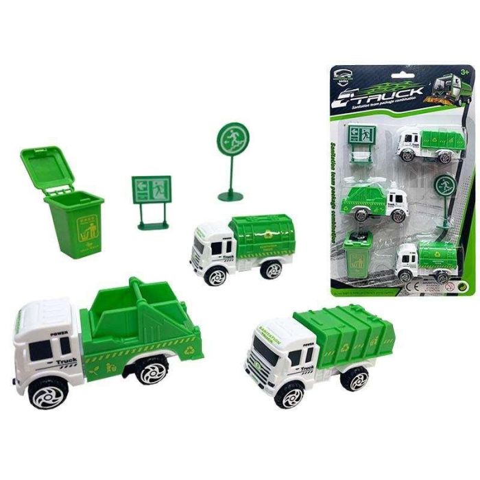 Camiones de limpieza con accesorios set 3 vehiculos . 1 Camiones de limpieza con accesorios set 3 vehiculos . 1