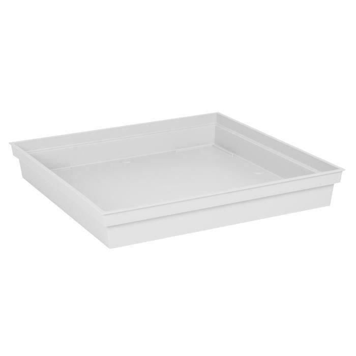 Platillo cuadrado Toscana EDA - 40 cm - Blanco