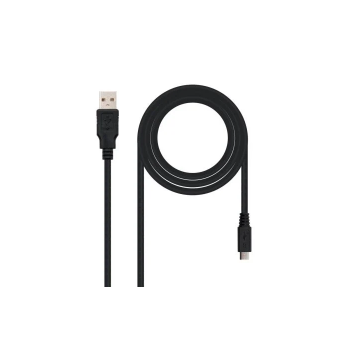 Nano Cable 10.01.0500 Cable USB 2.0 Macho a MicroUSB Macho, 80cm, Negro