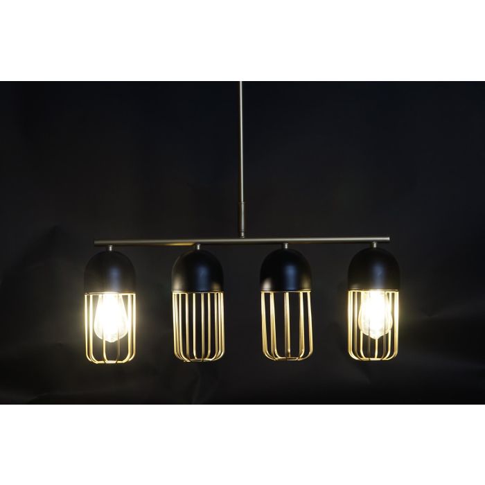 Lampara Techo Loft DKD Home Decor Negro Dorado 11 x 26 x 60 cm 1 Lampara Techo Loft DKD Home Decor Negro Dorado 11 x 26 x 60 cm 1