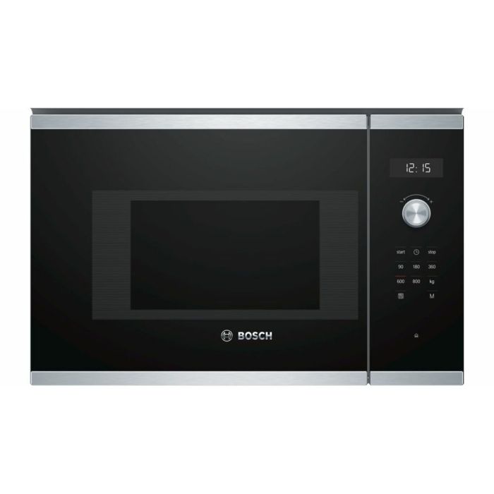 Microondas BOSCH BFL524MS0 Negro/Plateado 800 W