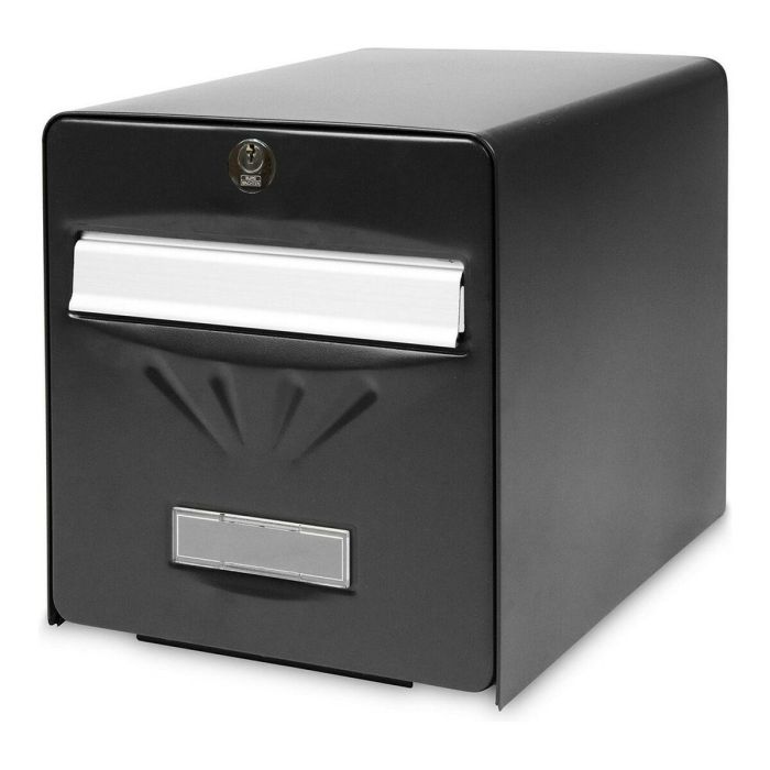 Burg Wachter Buzón de Correo Negro de Acero Galvanizado, con Puerta Trasera de Vidrio y Bisagras Inoxidables. Resistente a Corrosión y Abrasión. 3 Burg Wachter Buzón de Correo Negro de Acero Galvanizado, con Puerta Trasera de Vidrio y Bisagras Inoxidables. Resistente a Corrosión y Abrasión. 3
