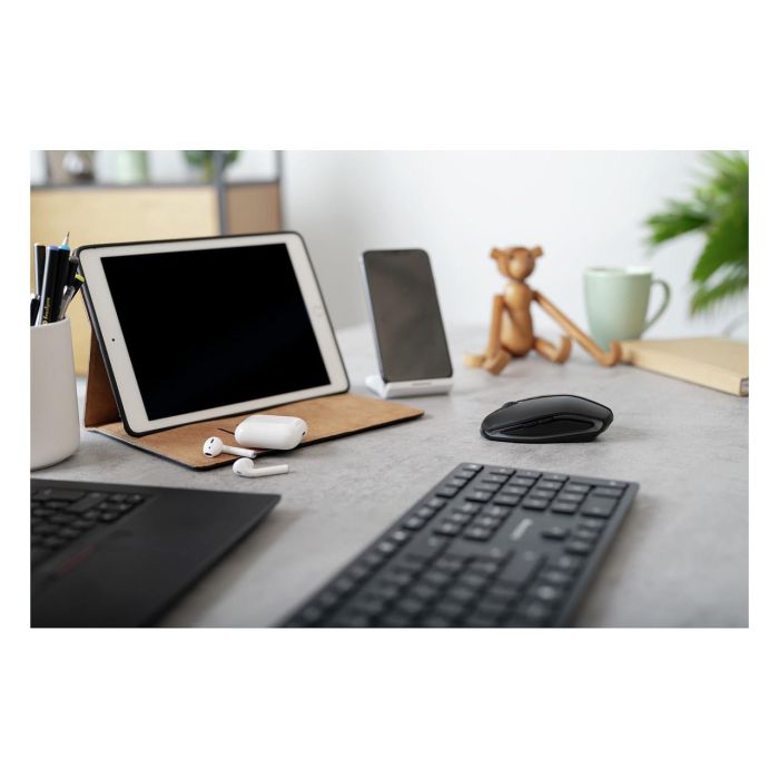 Cherry GENTIX BT Ratón Inalámbrico Óptico Bluetooth 2000 DPI Negro Ambidextro 7 Botones