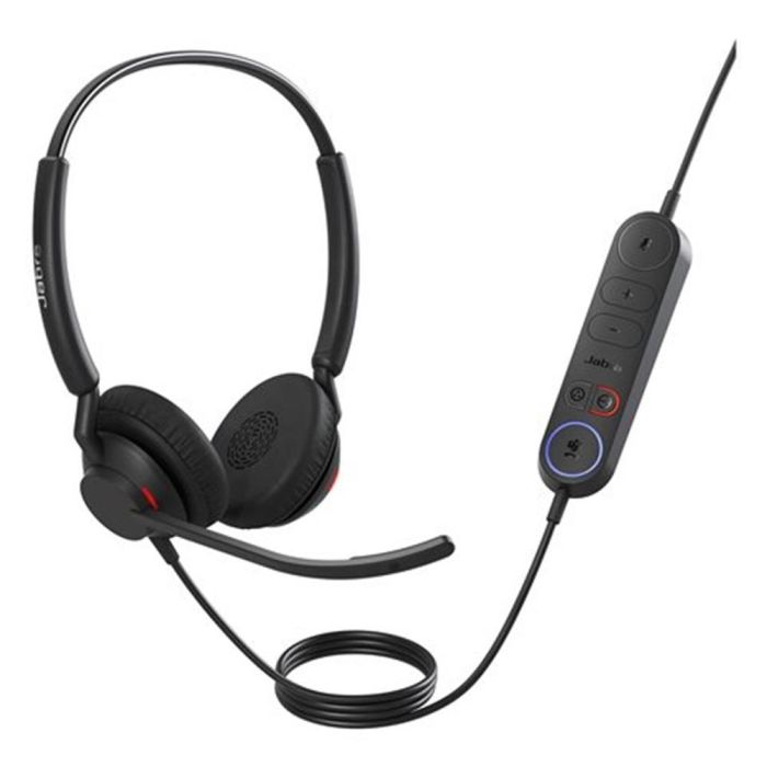 Jabra Engage 40 Inline Link Stereo USB-A MS Auriculares para Oficina/Centro de Llamadas con Tecnología Clear Voice y Voz HD 2